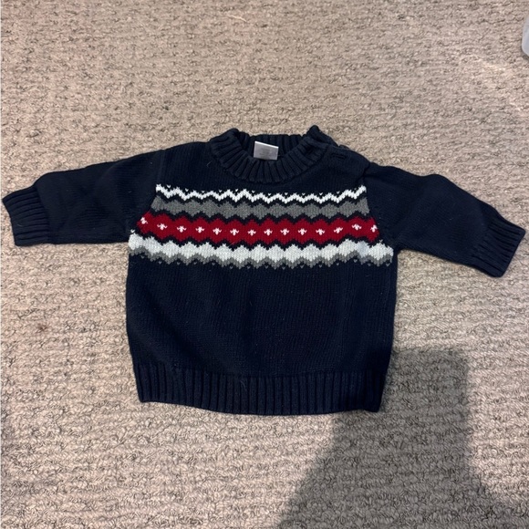 Gymboree Other - ☀️Gymboree Dark Blue Sweater with Red and White Accents